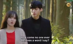 blood episode 6 Rita and Ji Sang walk in the forest