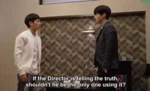 blood 13 recap kdrama Ji Sang and Hyun Woo discuss the Director